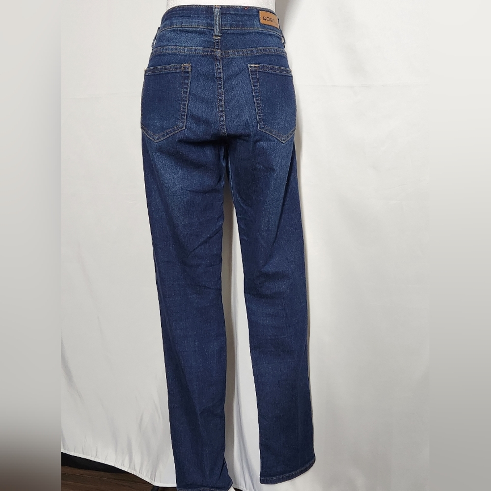 Gogo jeans brand size 13 jeans with rhinestones on the front pockets/button - Picture 3 of 12
